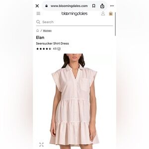 Elan Beige Tiered Button-Front Tunic Dress